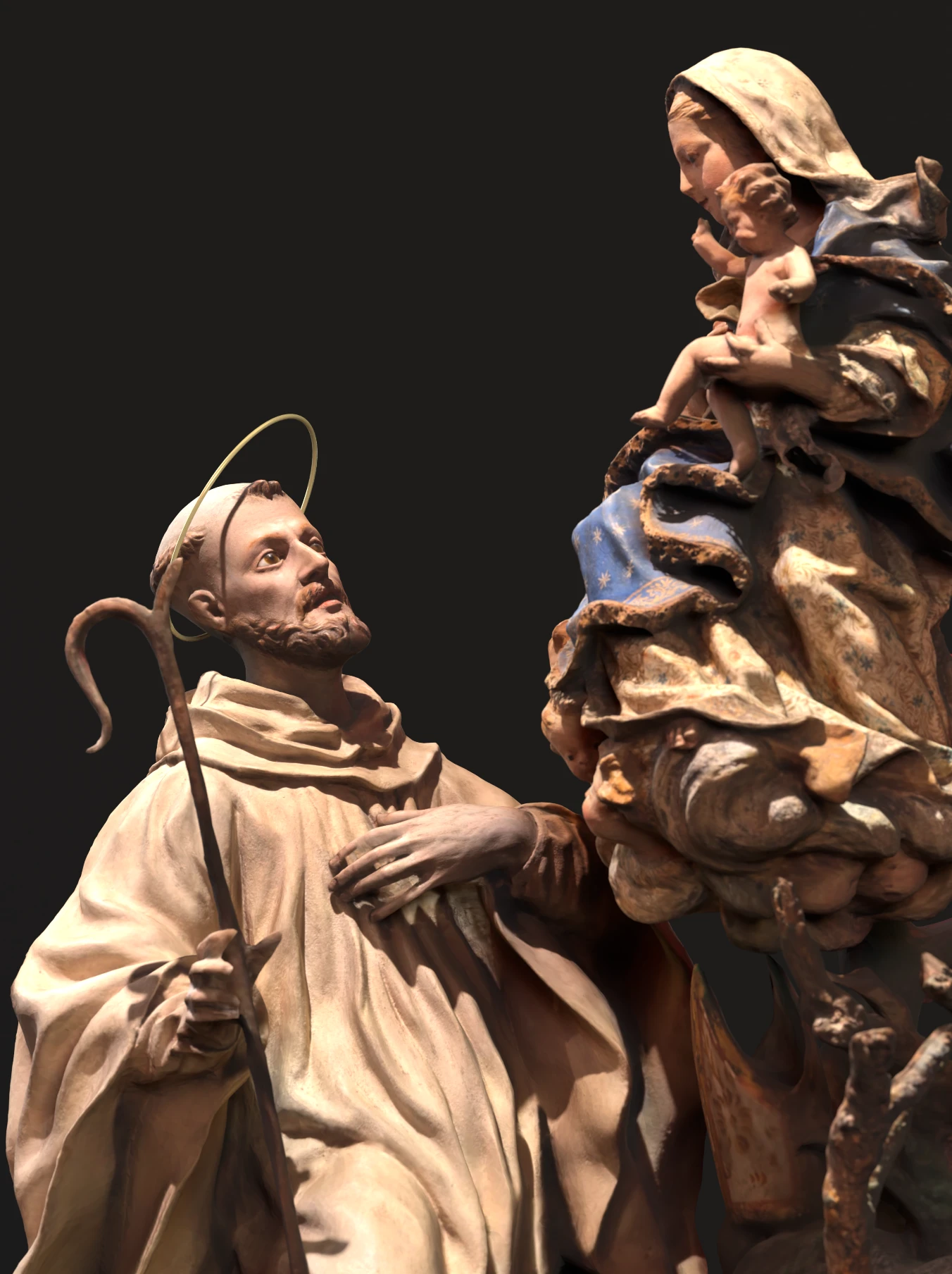 San Bernardo con la Virgen